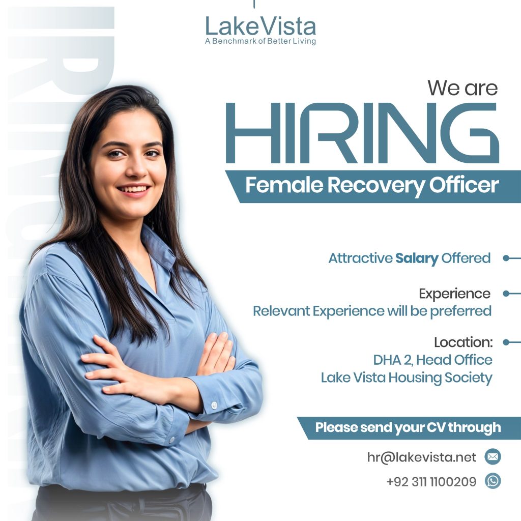 Hiring Female Recovery Officer